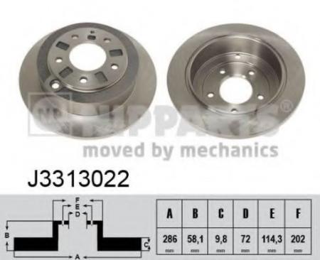   MAZDA XEDOS 9 2.0-2.5 93-02  D=286. J3313022