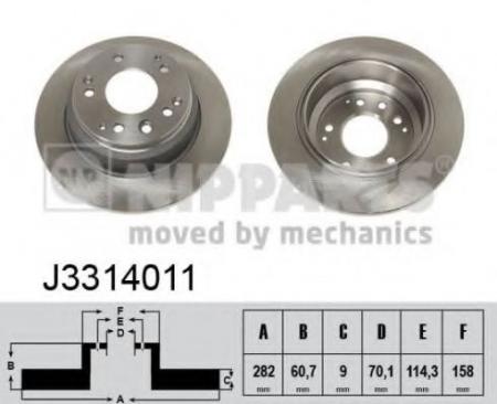   HONDA LEGENG 88-/SHUTTLE 94-04  D=282. J3314011