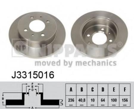   MITSUBISHI CARISMA 95-06/COLT 92-96/LANCER 92-03  D=236. J3315016
