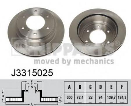   MITSUBISHI PAJERO 00-/PAJERO SPORT 98-  .D=300. J3315025