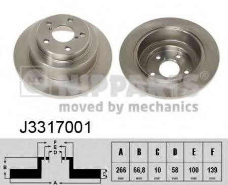   SUBARU FORESTER 97-/IMPREZA 92-/LEGACY 89-03  J3317001