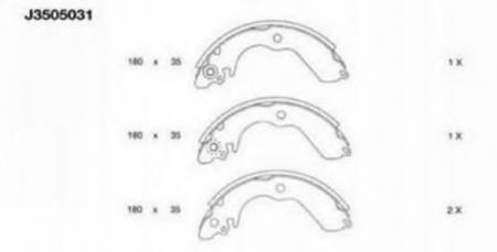 ������� ����.���.MITSUBISHI COLT 88-05/LANCER 88-03 J3505031