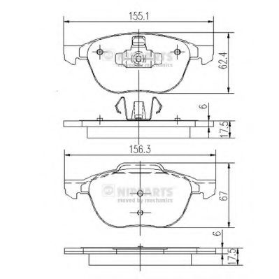   FORD FOCUS II 04-/III 10-/MAZDA 3 03-/VOLVO S40 04-  J3603063