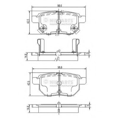   TOYOTA COROLLA 1.4 VVT-I 02]/AURIS 1.6/1.4 07]  J3612034