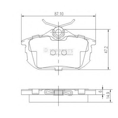   MITSUBISHI COLT 04]/SMART FORFOUR 05]/VOLVO S40/V40  J3615012