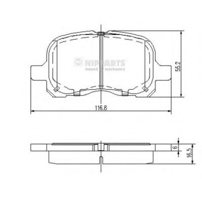 КОЛОДКИ ТОРМОЗНЫЕ ДИСКОВЫЕ ПЕРЕДНИЕ N3602129