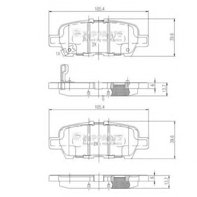   NISSAN X-TRAIL/QASHQAI/TIIDA/INFINITI FX/RENAULT KOLEOS  N3611051