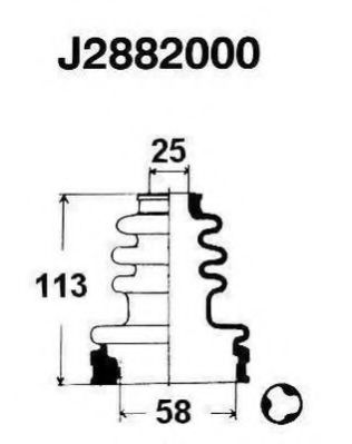   .  TOYOTA CAMRY 1, 8 / 2, 0 10 / 86-5 / 91 , CARINA II 1, 8 / 2, 0D 10 / 83-5 / 88 J2882000