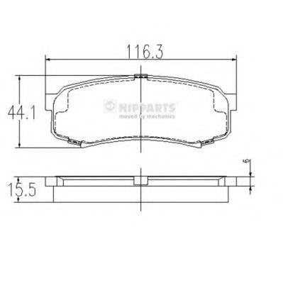   TOYOTA LC 80/90/120 90]/MITSUBISHI PAJERO 3.8/3.2D 06]  J3612010