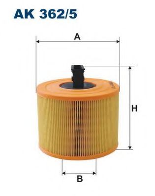 ФИЛЬТР ВОЗДУШНЫЙ BMW 1 (E81/E87) 2,5I, 2,8I, 3,0I AK362/5