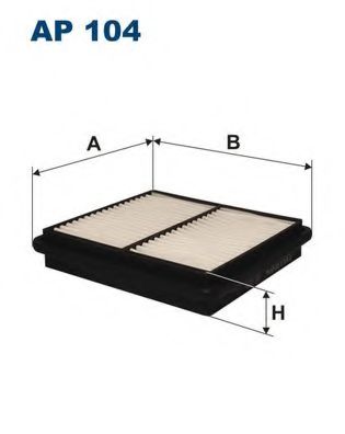 ФИЛЬТР ВОЗДУШНЫЙ HO CIVIC -00 AP 104