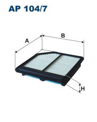 ФИЛЬТР ВОЗДУШНЫЙ HO CIVIC VIII, FR-V 1.8L 06- AP 104/7