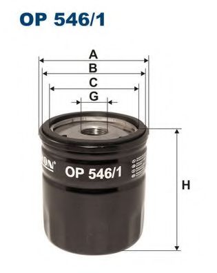 ФИЛЬТР МАСЛЯНЫЙ FO C-MAX, FOCUS II, GAL, MONDEO OP 546/1