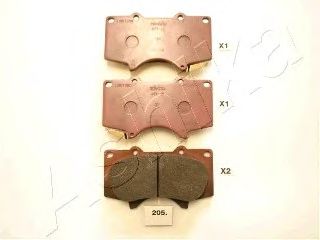 КОЛОДКИ ТОРМОЗНЫЕ ПЕРЕДНИЕ К-КТ 50-02-205