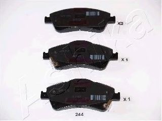 КОЛОДКИ ТОРМОЗНЫЕ ПЕРЕДНИЕ К-КТ 50-02-244