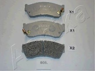 КОЛОДКИ ТОРМОЗНЫЕ ПЕРЕДНИЕ К-КТ 50-08-805
