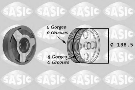 ШКИВ К/ВАЛА VAG A4/6/8, PASSAT 2.5D -05 9001806
