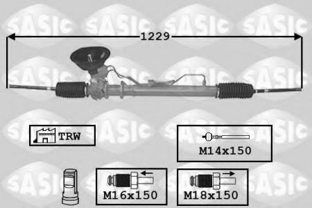 РЕЙКА РУЛЕВАЯ RENAULT MEGANE 1.4-2.0 96-]00 С ГУР 7174001