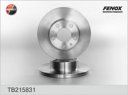 ДИСК ТОРМОЗНОЙ ПЕРЕДНИЙ НЕ ВЕНТИЛИРУЕМЫЙ TB215831