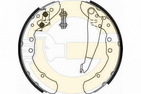 КОЛОДКИ ТОРМ.БАР.AUDI 100/80/VW CADDY/G2/G3/PASSAT 77-04 5185449