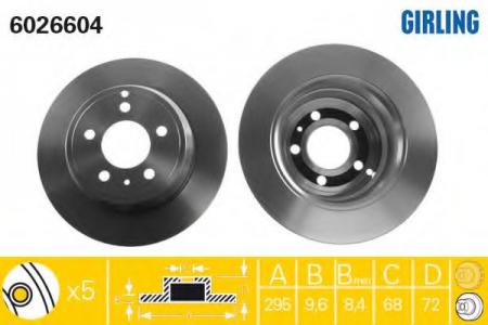   VOLVO 850 91-96/S70/V70 97-00  D=295. 6026604