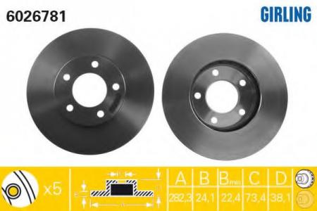   CHRYSLER VOYAGER 84-01  .D=282. 6026781