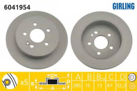  MERCEDES W163 230-430 98-08.00  D=285. 6041954