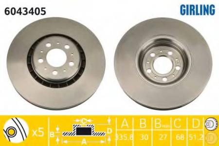   VOLVO XC90 02] R17  . D=336 6043405