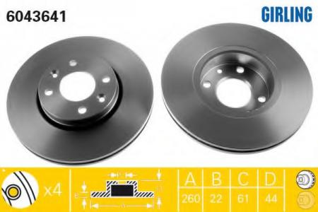   NISSAN MICRA 03-/NOTE 06-/RENAULT MEGANE 03-/CLIO 05- .. 6043641