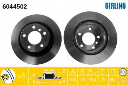   BMW 1 E81/E87/3 E90/91 1.6-3.0 05-  . D=300. 6044502