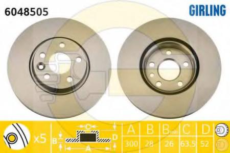   FORD S-MAX 06-/MONDEO IV 07-/VOLVO S60/S80/XC70 06-   6048505