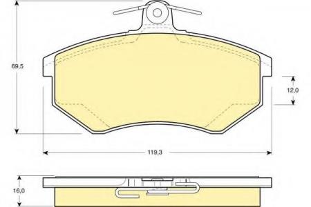   VOLKSWAGEN G3 2.0/1.9D/PASSAT 2.0 92-97  6110481