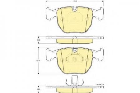 КОЛОДКИ ТОРМОЗНЫЕ BMW Е38/E39/X5 3.0/4.4 ПЕРЕДНИЕ 6112612