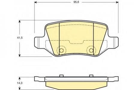 КОЛОДКИ ТОРМОЗНЫЕ MERCEDES W168/W169/W245/W414 VANEO ЗАДНИЕ 6114811