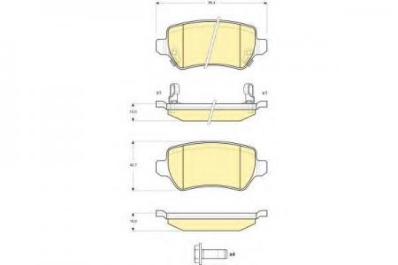 КОЛОДКИ ТОРМОЗНЫЕ OPEL ASTRA G/H/ZAFIRA A ЗАДНИЕ 6115151