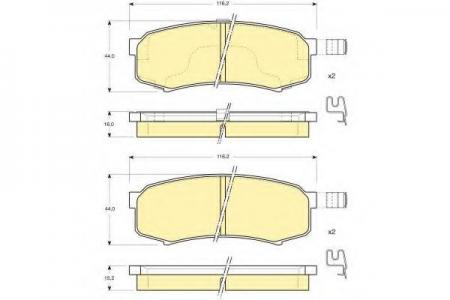   TOYOTA LC 80/90/120 90]/MITSUBISHI PAJERO 3.8/3.2D 06]  6131109
