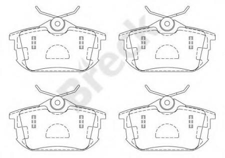 КОЛОДКИ ТОРМОЗНЫЕ ЗАДНИЕ ДЛЯ VOLVO S40 1.6-2.0 / DI / TD 07 / 95-12 / 03, MITSUBISHI CARISMA 1.6-2.0 / GDI / DI 05 / 97-06 / 06 / COLT 1.1-1.5 / DI 06 / 04-> / SPACE STAR 1.3-1.9 / GDI / DI / 16V 06 / 98-> 218610070410
