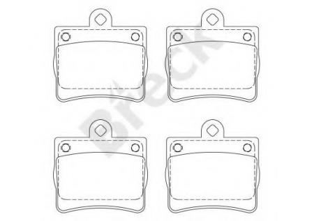 КОМПЛЕКТ ТОРМОЗНЫХ К 219000070200