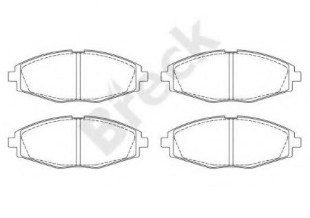 КОЛОДКИ ТОРМОЗНЫЕ ПЕРЕДНИЕ ДЛЯ DAEWOO LANOS 1.4-1.5 5 / 97-> / MATIZ 0.8-1.0 9 / 98-> 232410070200