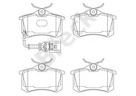 КОМПЛЕКТ ТОРМОЗНЫХ К 238231070410
