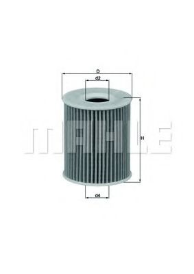 ФИЛЬТР МАСЛЯНЫЙ HY H=119.5 D=61.0 KNECHT OX424D