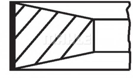 КОЛЬЦА ПОРШНЕВЫЕ 1ШТ PEUGEOT. CITROEN 2.0HDI-2.2HDI DW10/12 =85 3.5X2X3 STD 98> 03999N0