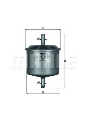 ФИЛЬТР ТОПЛИВНЫЙ KL 186 KL186