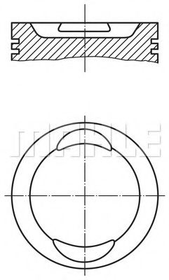 ПОРШЕНЬ ДВС FIAT PUNTO 1.2 A176.A8/B4 =70.8 1.2X1.2X2.5 STD 93> 0094100