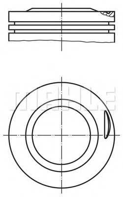  MB M102 2.0 D89.0+0.5 D22 84- MAHLE 0022501