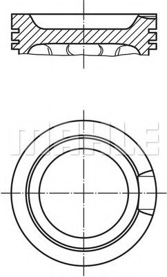 ПОРШНЕКОМПЛЕКТ AUDI A3, TT, SEAT LEON, TOLEDO 1.8 ARX 2000- D81.0 STD MAHLE 0331600