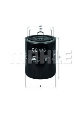   HY/KIA H=116.0 D=86.5 KNECHT OC476