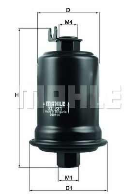   MITSUBISHI/TOYOTA H=114.0 D=55.5 KNECHT KL231