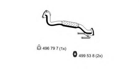 ТРУБА ПРИЕМНАЯ 105 48 4