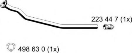 ТРУБА ПРИЕМНАЯ 243 44 5